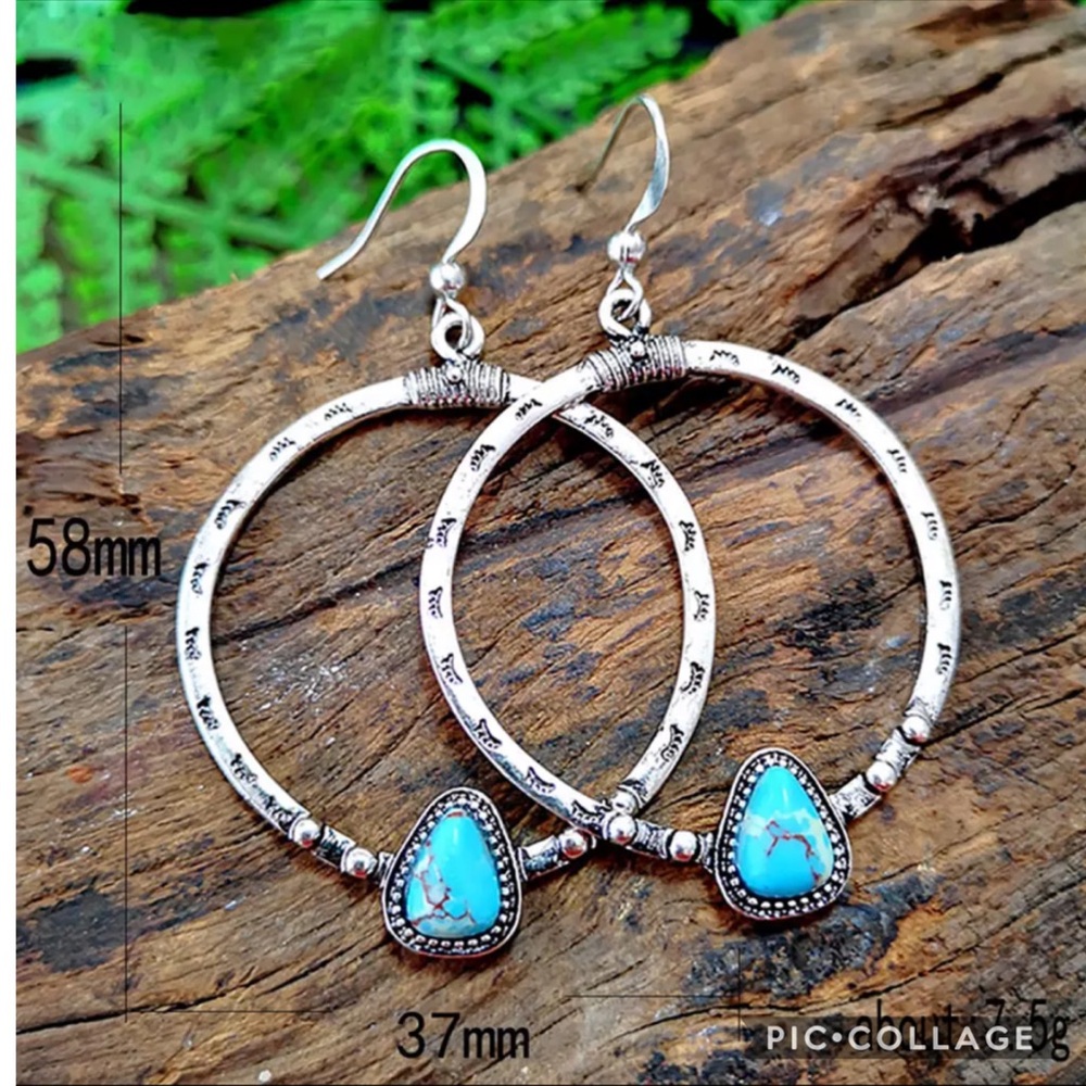 Boho Turquoise Earrings